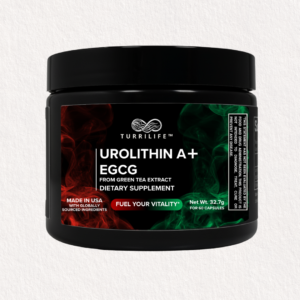 TURRILIFE™ Ultra-Pure Urolithin A (≥98% Purity) + High-Potency EGCG (≥98% Polyphenols) – Premium Daily Wellness Formula – 60 Capsules